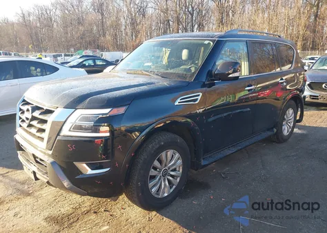 2021 Nissan Armada Sv 4Wd from USA, damaged, VIN JN8AY2AD4M9661966